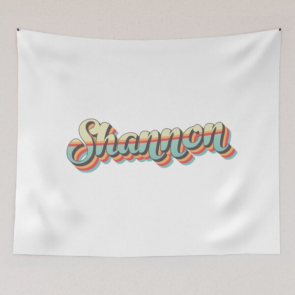 Item preview, Shannon name - cool 70s retro font surf style design designed and sold by NameTheory.