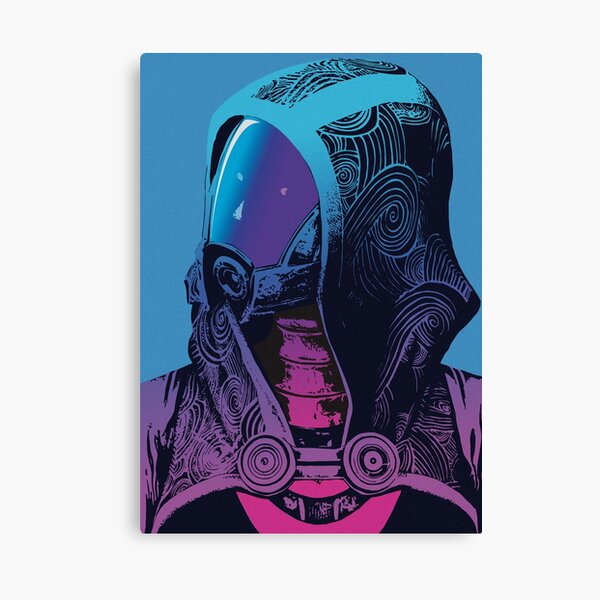 Artikel-Vorschau von Tali'Zorah von Mass Effect Pop Art inspiriertes Porträt, designt und verkauft von picapicaDesign.