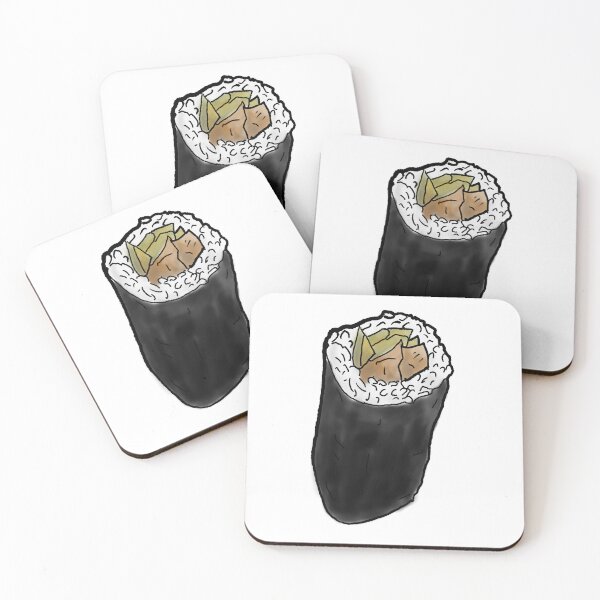 Item preview, Sushi roll - no soy sauce - watercolour designed and sold by Dopamine Dumpster.