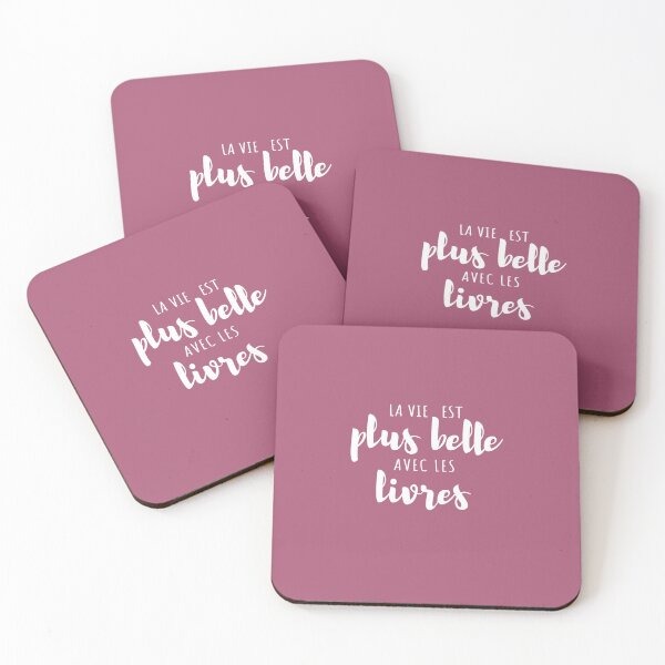 Item preview, LA VIE EST PLUS BELLE AVEC LES LIVRES (Life is more beautiful with books) designed and sold by The Bookworm Store.