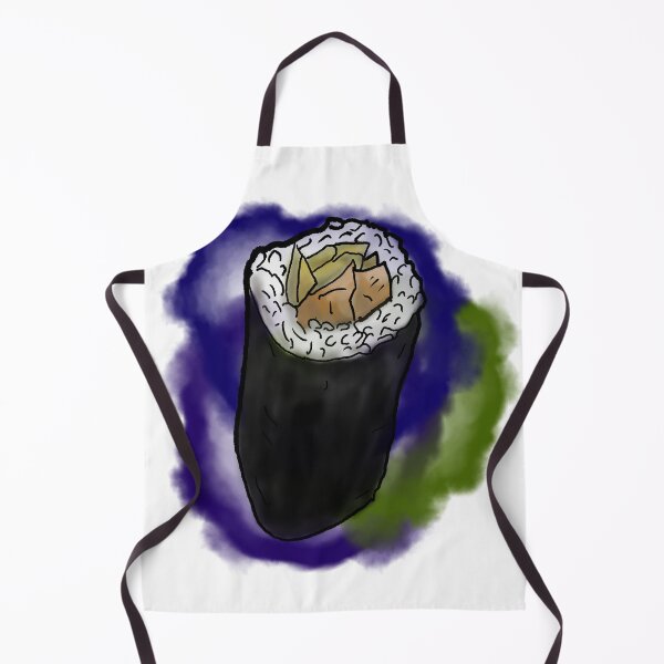 Item preview, Sushi roll - colourful ink splatter background - watercolour designed and sold by Dopamine Dumpster.