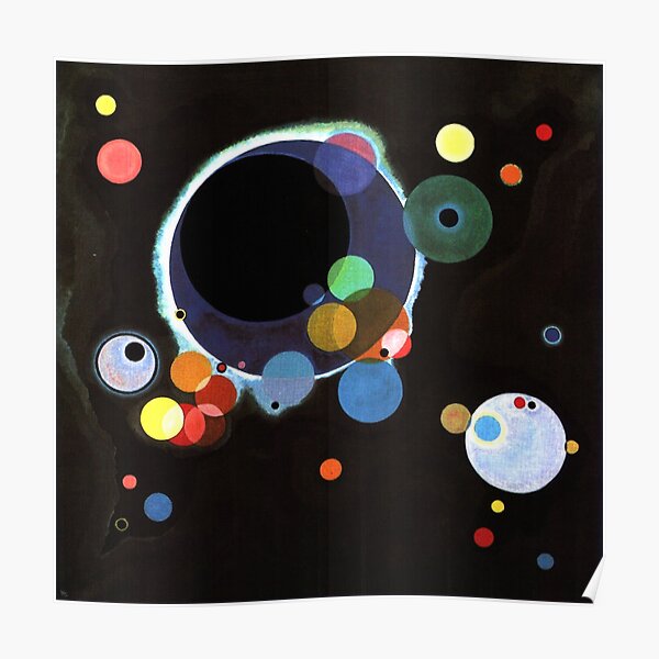 Kandinsky - Several Circles, famous abstract artwork Poster