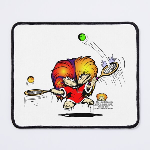 Item preview, Tennis Player Gemini Clamkin Family Cartoon designed and sold by Bruce Ingrassia.