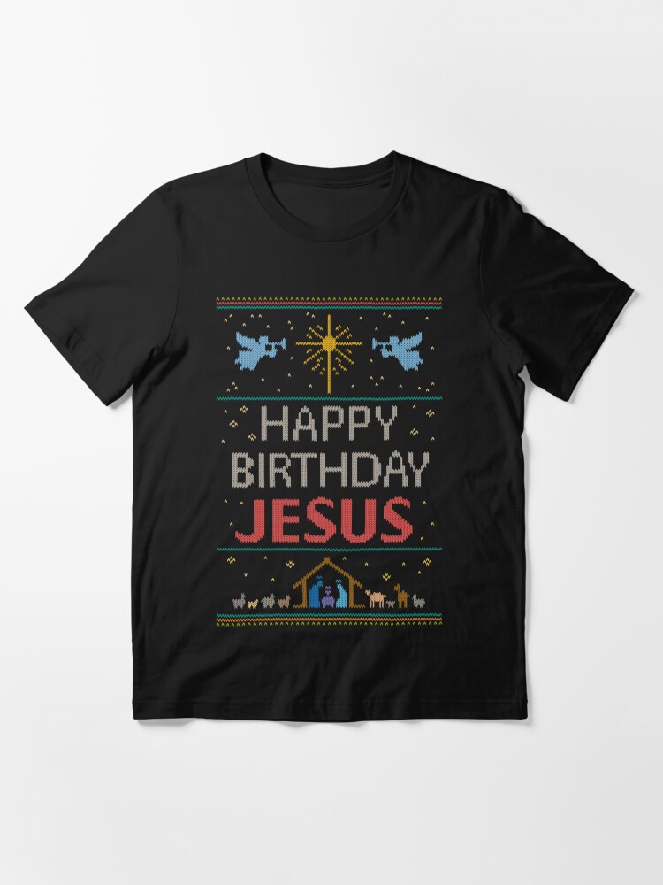 Disover Ugly Christmas  - Knit by Granny - Happy Birthday Jesus - Religious Christian T-Shirt