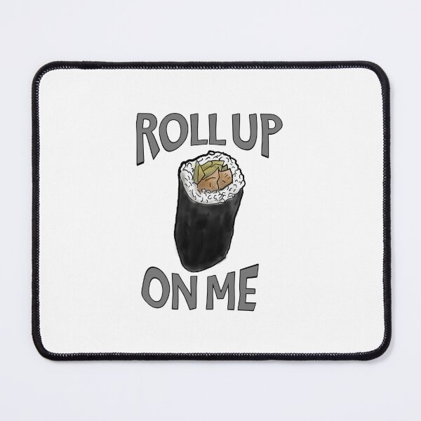 Item preview, Roll up on me - Sushi roll - watercolour - graphic text designed and sold by Dopamine Dumpster.