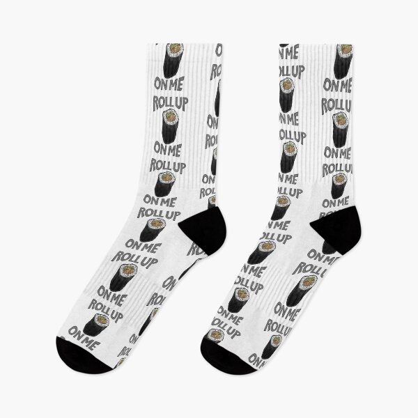 Item preview, Roll up on me - Sushi roll  - watercolour - graphic text designed and sold by Dopamine Dumpster.