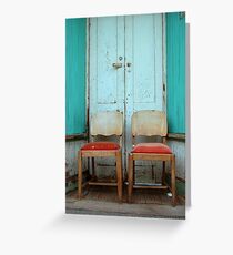 Two Chairs Greeting Card
