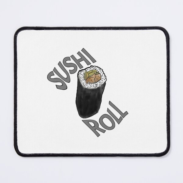 Item preview, Sushi roll - watercolour - graphic text designed and sold by Dopamine Dumpster.