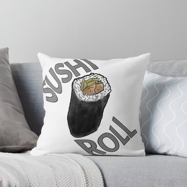 Item preview, Sushi roll  - watercolour - graphic text designed and sold by Dopamine Dumpster.
