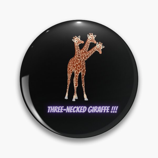 Item preview, Three-necked giraffe (in black) designed and sold by CosmicStory.
