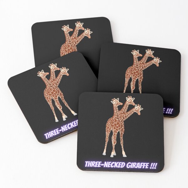 Item preview, Three-necked giraffe (in black) designed and sold by CosmicStory.