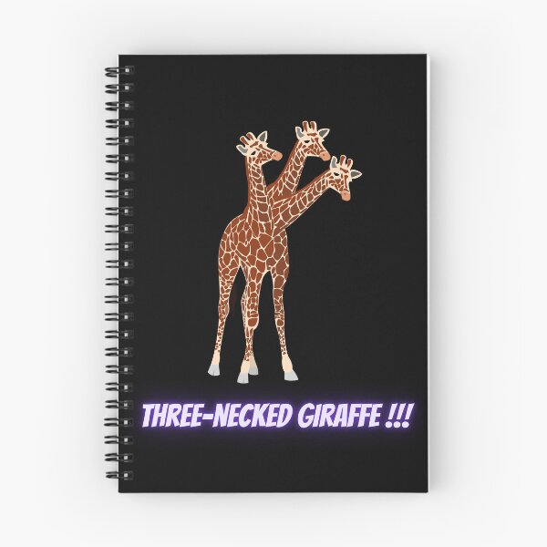 Item preview, Three-necked giraffe (in black) designed and sold by CosmicStory.