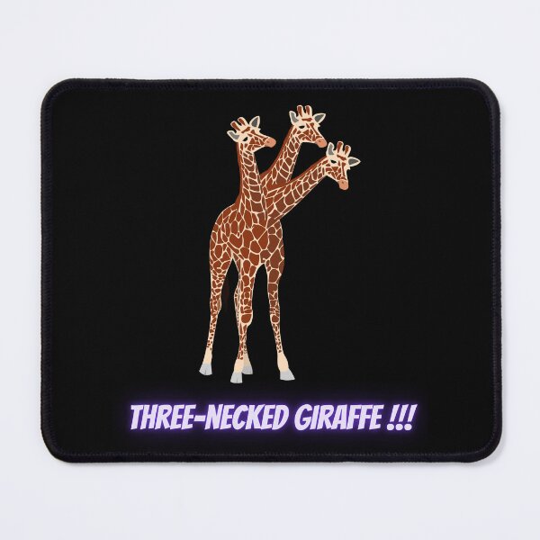 Item preview, Three-necked giraffe (in black) designed and sold by CosmicStory.