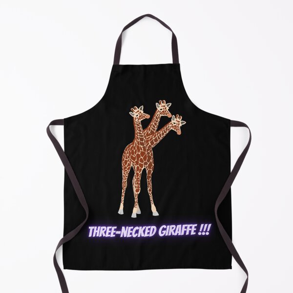 Item preview, Three-necked giraffe (in black) designed and sold by CosmicStory.