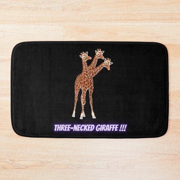 Item preview, Three-necked giraffe (in black) designed and sold by CosmicStory.