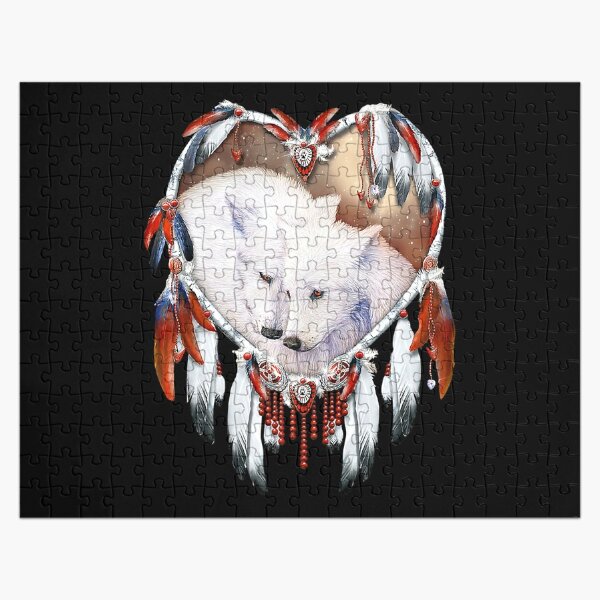 WOLF Wolves INDIAN feather Dream Catcher POCAHONTAS 1000 Pc jigsaw PUZZLE New 