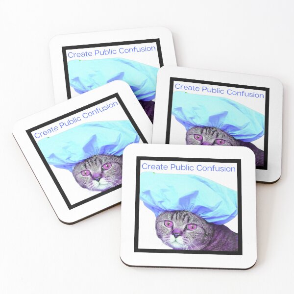Item preview, Confrontational Cats - Create Public Confusion Premium T-Shirt designed and sold by DianaChloe.