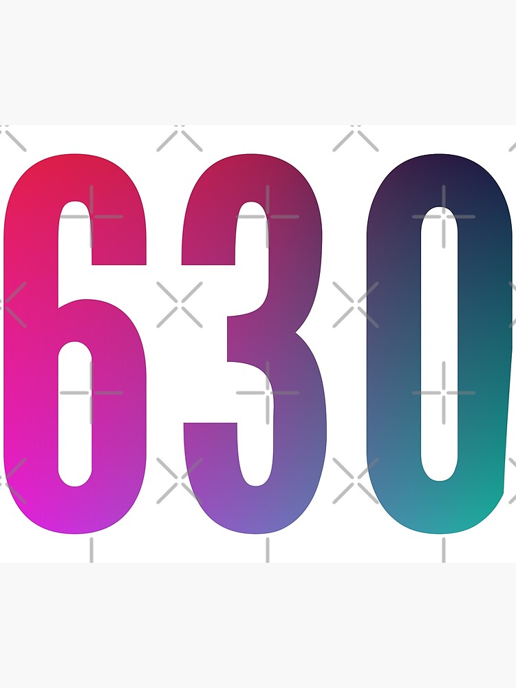 630-area-code-zip-code-location-blue-pink-gradient-poster-by-wa-ka-ne