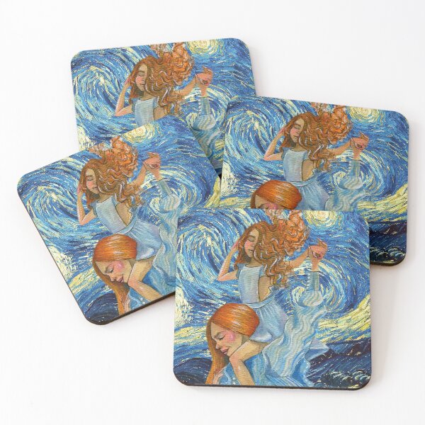 Item preview, Mother and daughter in the Starry Night - Mothering Sunday - Mother's day designed and sold by ramazis.