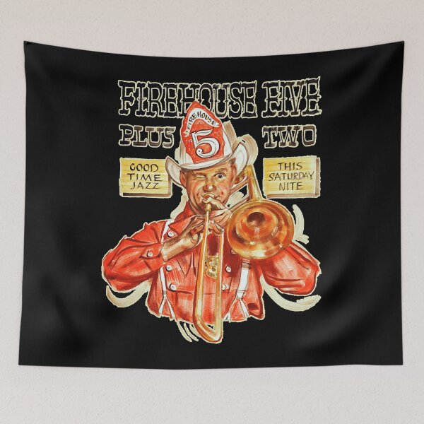 Item preview, Firehouse Five Plus Two - Outline For Darker Colors T-Shirt designed and sold by DianaChloe.