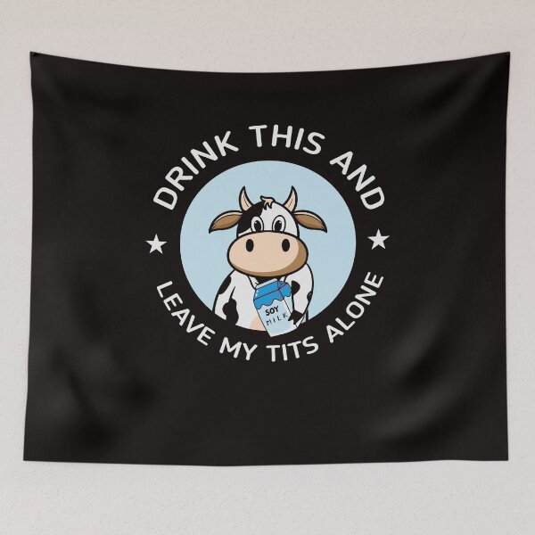 Item preview, Leave My Tits Alone Vegetarian vintage and retro designed and sold by َART LOVERS ★★★★★.