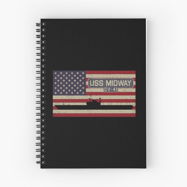 Item preview, USS Midway CV-41 Aircraft Carrier Ship Vintage American Flag Gift T-Shirt designed and sold by DianaChloe.