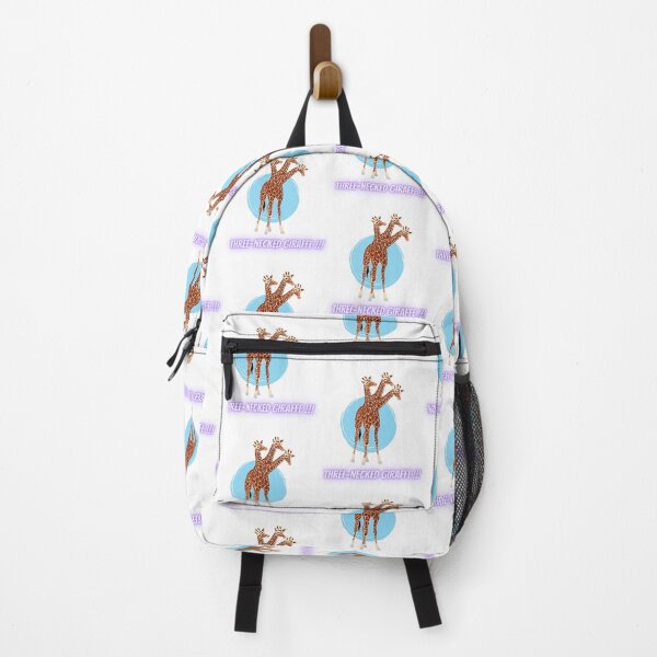Item preview, Three-necked giraffe (blue circle) designed and sold by CosmicStory.