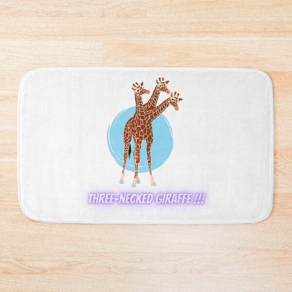 Item preview, Three-necked giraffe  (blue circle) designed and sold by CosmicStory.