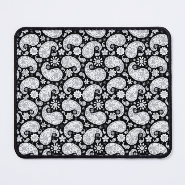 Item preview, Paisley Black Swirly Floral Pattern designed and sold by RihabPrint.
