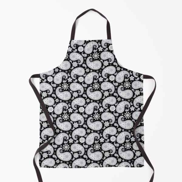 Artikelvorschau, Schwarzes Swirly Blumenmuster Paisleys entworfen und verkauft von RihabPrint.
