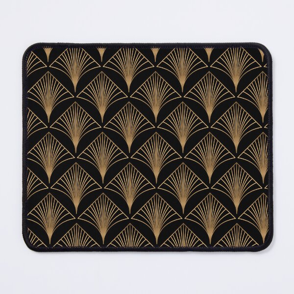 Item preview, Art Deco Geometric Gold Black Pattern designed and sold by Vic Torys ☆.