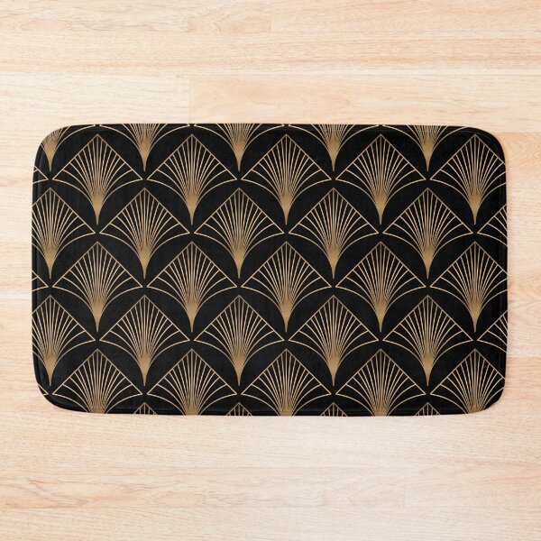 Item preview, Art Deco Geometric Gold Black Pattern  designed and sold by Vic Torys ☆.