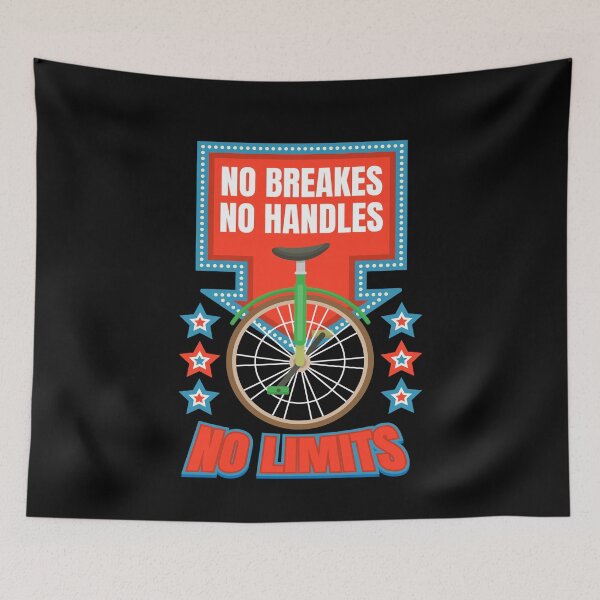 Item preview, No Breakes No Handles Unicycle designed and sold by MooonTees.