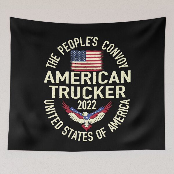 Item preview, Freedom Convoy USA 2022 The People's Convoy America Truckers designed and sold by GraphifyArt.
