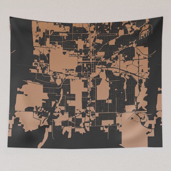 Item preview, Tallahassee Chocolate color Map Art Florida USA designed and sold by EpicMaps.