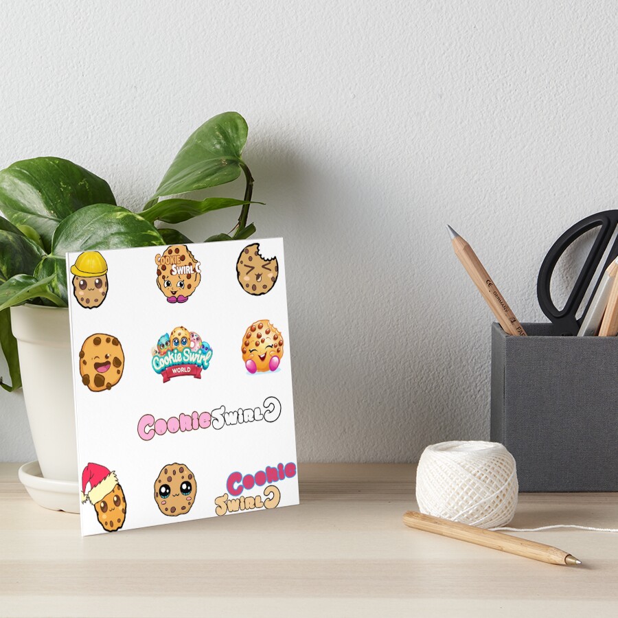 "Cute Cookieswirl c Sticker Pack, cookieswirlc world Set" Art Board