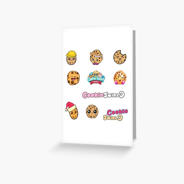"Cute Cookieswirl c Sticker Pack, cookieswirlc world Set" Greeting Card