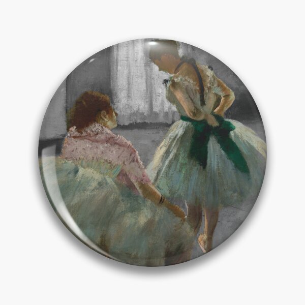 Item preview, Edgar Degas - The Dance Lesson - Digital Remastered Edition with black and white background designed and sold by M-Infinite.