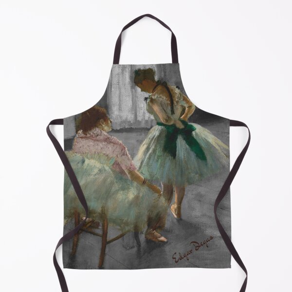 Item preview, Edgar Degas - The Dance Lesson - Digital Remastered Edition with black and white background designed and sold by M-Infinite.