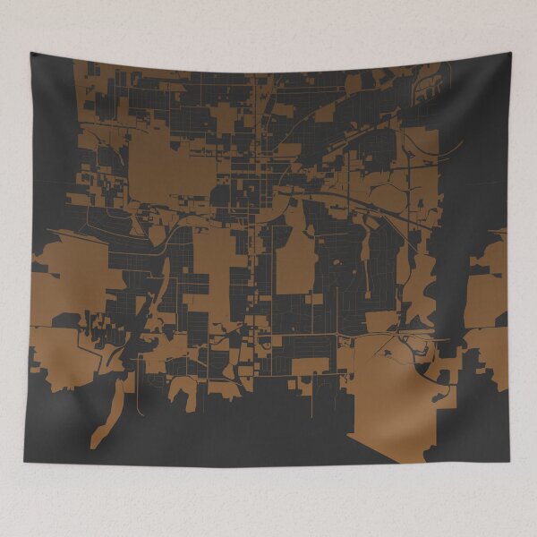 Item preview, Tallahassee coffee color Map Art Florida USA designed and sold by EpicMaps.