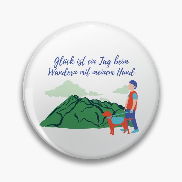 Item preview, Glück ist ein Tag beim Wandern mit meinem Hund designed and sold by Khaila-shop.