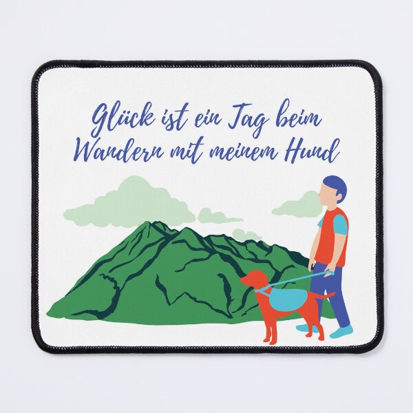 Item preview, Glück ist ein Tag beim Wandern mit meinem Hund designed and sold by Khaila-shop.