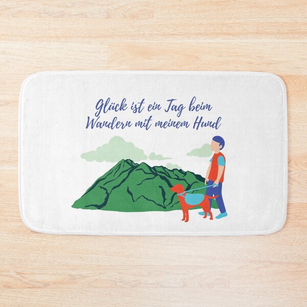 Item preview, Glück ist ein Tag beim Wandern mit meinem Hund designed and sold by Khaila-shop.
