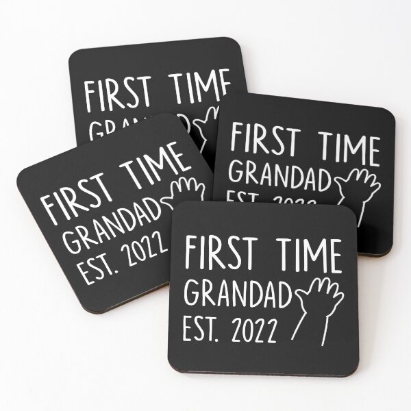 Item preview, First Time Grandad Est 2022, Pregnancy Announcement designed and sold by happy gift art.