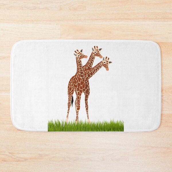 Item preview, Three-necked giraffe  (grass edition) designed and sold by CosmicStory.