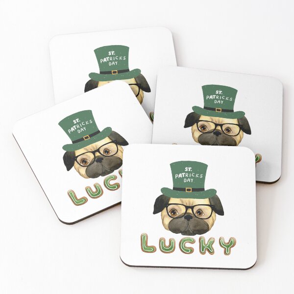 Item preview,  St Patrick's Day Funny Pug designed and sold by Lorify.