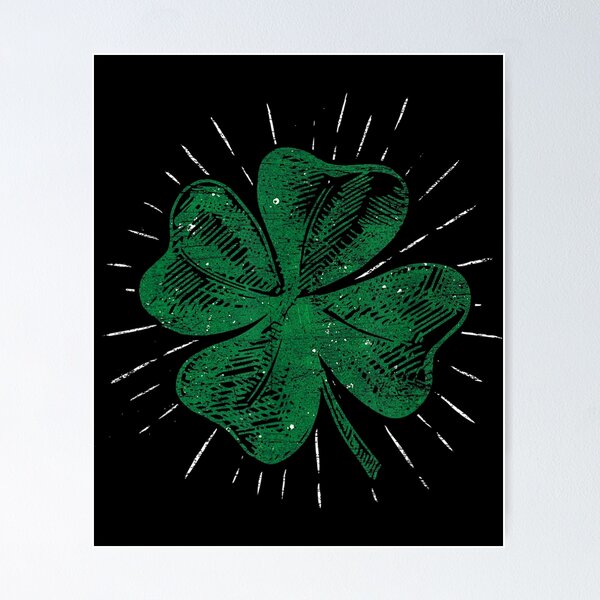 Item preview, St Patricks Day Ireland Clover Lucky Four Leaf Shamrock designed and sold by roseanger.