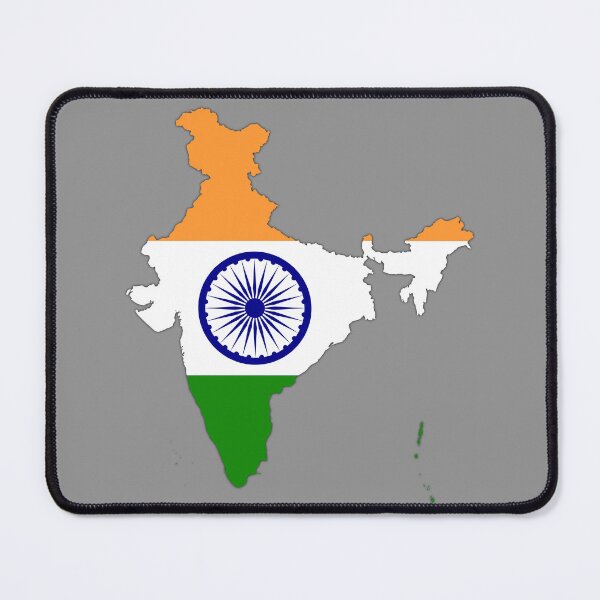 Item preview, Indian Flag inside Map of India  designed and sold by mashmosh.