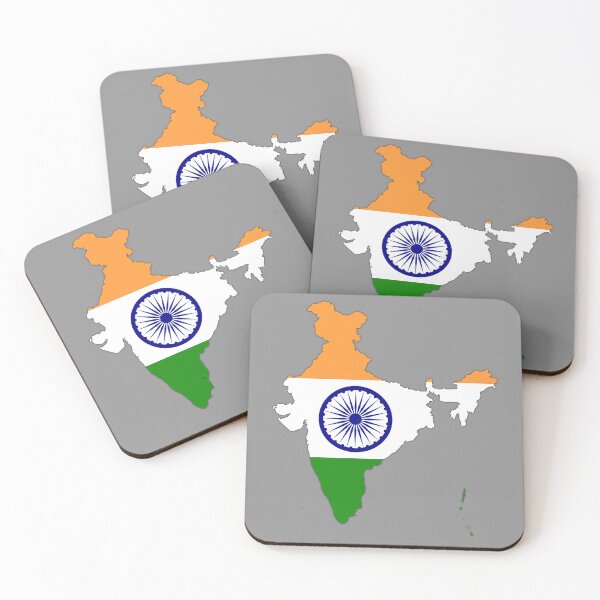 Item preview, Indian Flag inside Map of India  designed and sold by mashmosh.