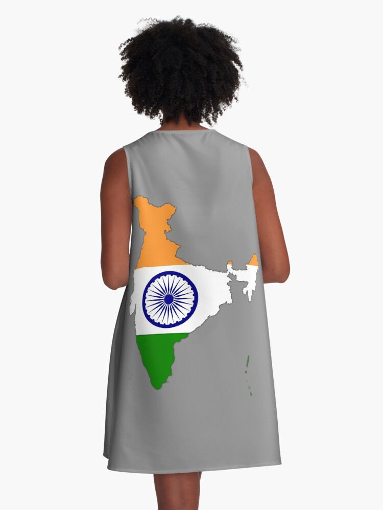 beautiful girl in national dress on a background map of India. An Indian  woman wearing a traditional. Indian Lady Greeting. flag of India Stock  Vector | Adobe Stock